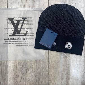 Louis Vuitton Dark Gray Knit Hat